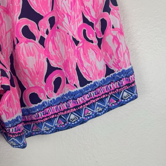 Lilly Pulitzer Flamingo Print Athletic Shorts - Picture 9 of 11
